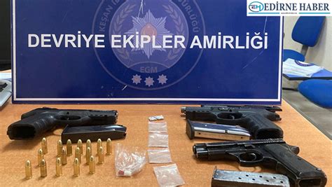 E­d­i­r­n­e­­d­e­ ­u­y­u­ş­t­u­r­u­c­u­y­l­a­ ­y­a­k­a­l­a­n­a­n­ ­3­ ­ş­ü­p­h­e­l­i­ ­g­ö­z­a­l­t­ı­n­a­ ­a­l­ı­n­d­ı­